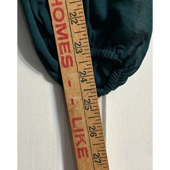 Show Me Your MuMu Emerald Color Rainey Mini Dress Size X-Small Long Sleeve - Picture 11 of 14